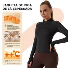 Liouty Jaqueta de lã feminina ,adequada para outono e inverno, quente e confortável, com proteção UV (WT03)
