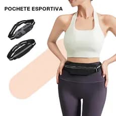 Liouty Bolsa Pochete Unissex Esportiva Sem Volume Compacta Leve impermeável porta celular porta garrafa (XYB)