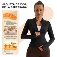 Liouty Jaqueta de lã feminina adequada para outono e inverno  quente e confortável  com proteção UV (model WT03)