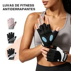 Liouty Luvas esportiva unissex de meio dedo academia Exercicios Com Munhequeira Fit Musculação ajuste