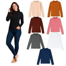 Blusa Feminina Gola Alta Térmica Peluciada Inverno Frio P ao GG