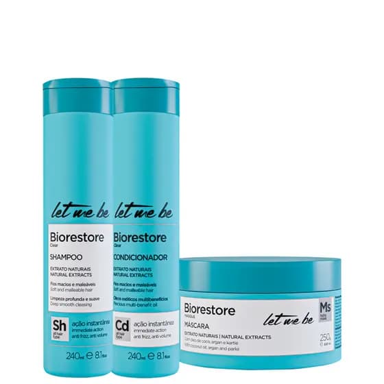 Kit Biorestore Home Care Let Me Be 3 Produtos