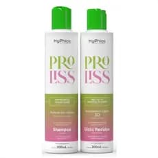 Kit Progressiva Shampoo E Máscara Capilar Proliss 300 Ml Myphios Proliss Escova Progressiva Alisador