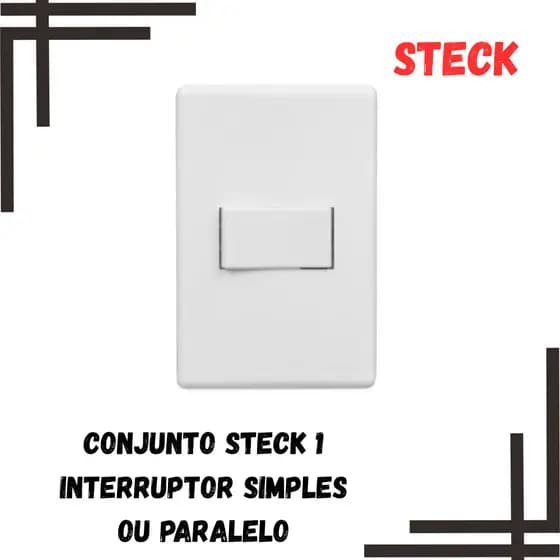 Interruptor Steck Linha Stella - Simples ou Paralelo Conjunto Completo