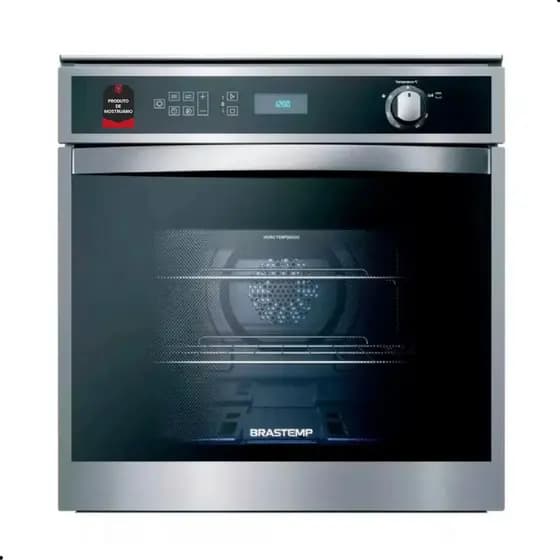 Forno Brastemp (Mostrúario) a Gás de Embutir 78 Litros Inox 1-BOH84ARRNA Outlet