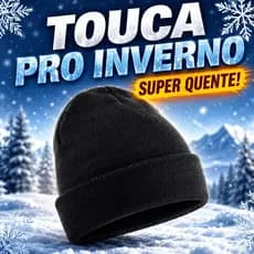 Touca Unissex Frio Gorro Masculino Feminino Inverno Toca Elástica Confortável Promoção Preta Básica