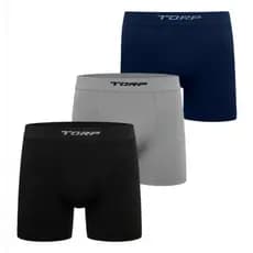 Kit 3 Cuecas Boxer Torp Sem Costura Original Microfibra Masculino Adulto Térmico Ajustável