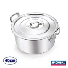 Caçarola Panela para Restaurante Industrial N 40 23,5 Litros Alumínio Nacional