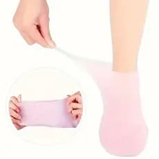 3 Pares Meias De Silicone Para O Cuidado Dos Pés Gel Hidratante AntiRachaduras Removedor Pele Morta