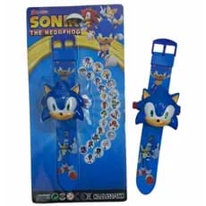 Relógio Projetor Sonic Projeta  Imagens Incríveis no Teto e Parede Deixando sua Bricadeira Ainda Mais Divertida