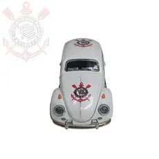 Carrinho Miniatura Fusca Corinthians com Detalhes Realistas Portas Abertas Ideal para Presentes e Coleções