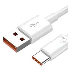 Cabo Turbo Para Xiaomi Usb Tipo-c Redmi/note/poco/blackshark Branco