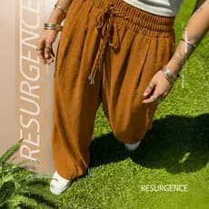 Calça Pantalona Duna Feminina Cintura Alta Com Elástico Confortável Tendência Blogueira Kit Social