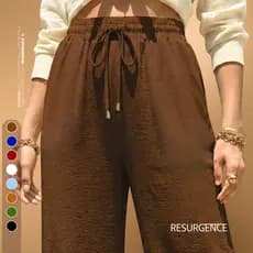 Calça Pantalona Flare Wide Leg Plus Feminina Cintura Alta Soltinha Confortável Duna Tendência Chique