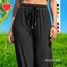 Calça Pantalona Feminina Cintura Alta Wide Leg Duna Confortável Perna Larga Soltinha Clássica Chique