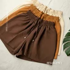 Short Soltinho Duna Curto Feminino Cintura Alta Leve Confortável Blogueira Chique Praia Dia a Dia