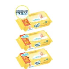 Kit 4 Pacotes Lenço Umedecido Upa Bebê Kit de Lencinho Lencinho de bebê Lencinho Lenço Umedecido