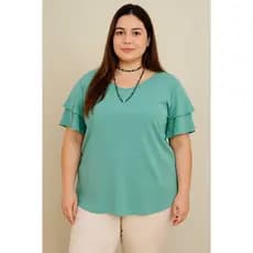 Blusa Feminina Pluz size Blusa feminina tamanho Grande Blusa de tecido Feminina