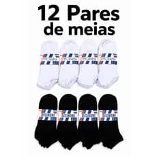 Kit 12 pares de meias cano curto Meias Soquetes Meias Grandes Meias Unissex Meias Masculinas Meias Feminina Meias barato