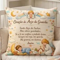Capas de Almofada Sem Refil e Com Refil Oração Modernas Decorativas 45X45 Diversos Modelos