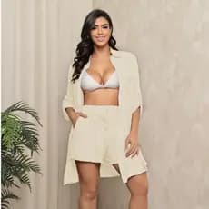 Kit 2 Camisetas Manga Longa Feminina Fit Blusa Academia Segunda Pele Proteção Frio Quente Praia Camisa de São Paulo