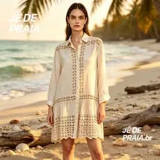 Vestido Saia camisa grandes de praia ocas essenciais para férias tamanho único 38-44 , Casual Confortável Feminino Moda