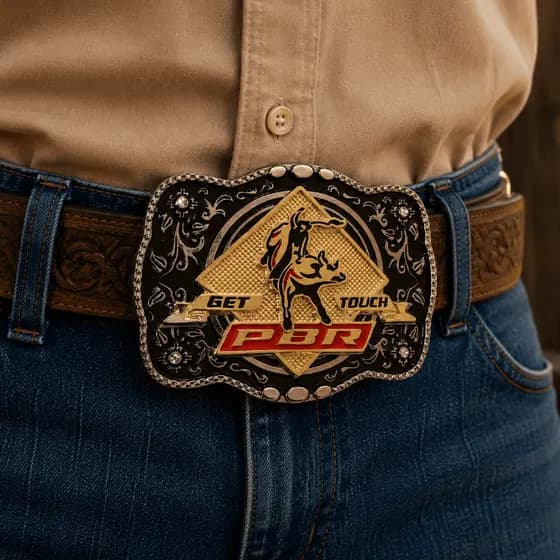Fivela Country Pbr Country Peão Para Cinto Unissex