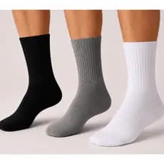 Kit Até 12 Pares De Meias Sport Cano Alto Algodão Unissex