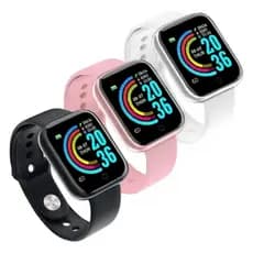 Relógio Inteligente D20/Y68 Plus - Smartwatch Compatível com Android e iOS: Monitoramento e Notificações Instantâneas