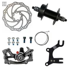 KIt Freio A Disco Para Bicicletas Com Cubo + Pinça + Adaptador Dianteiro ou Traseiro Promoção
