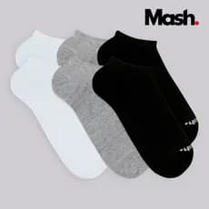 Kit 6 Pares Meia Mash Invisível Soquete Sapatilha Esportiva Unissex Algodão Respirável Original