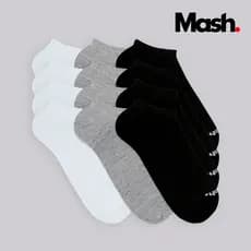 Kit 12 Pares Meia Mash Invisível Soquete Sapatilha Esportiva Unissex Algodão Respirável Original