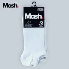 Kit 3 Pares Meia Mash Invisível Soquete Sapatilha Esportiva Masculina Algodão Respirável Original