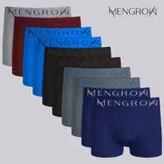 Kit 10 Cuecas Boxer Microfibra Box Masculina Adulto Cós Sem Costura Respirável Original Mengrow