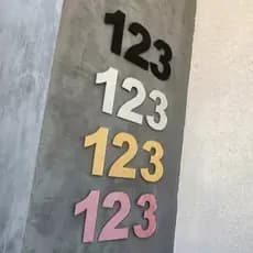 Números para casa em acrílico 15cm