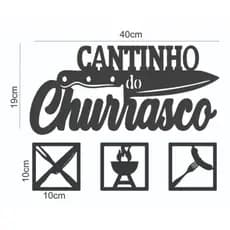 Cantinho do churrasco com Quadros decorativos