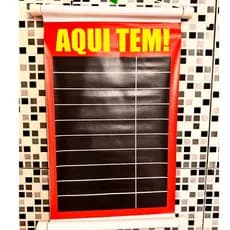 Banner Aqui Tem! Preçário Escreve Apaga Cardápio Para Bares Restaurantes Comércio Tabela de Preços
