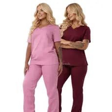 KIT 2 Conjunto Scrub pijama Hospitalar cirúrgico feminino gabardine premium slim ao Plus Size veterinária medica -PH