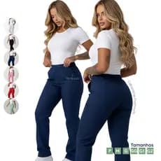 Calça Scrub Plus Size do P ao G1 Oxford Profissional Pijama Hospitalar Cirurgico Feminino cuidadora vet confortável -CH