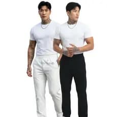 KIT 2 Calça scrub pijama cirúrgico hospitalar masculino oxford premium confortável enfermeiro medico vet -CH