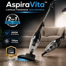 Aspirador Portatil Vertical Com Fio 110V Potente Versatil 2 Em 1 Limpeza Facil Casa Carro