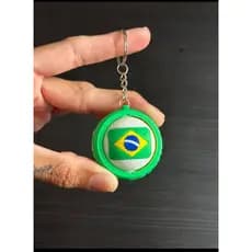 Chaveiro copa do mundo, bola giratória, taça da copa entre outros