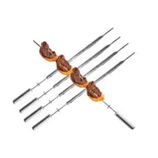 4 ESPETO ESPADA P/ CHURARSQUEIRA GIRATÓRIA GRILL + 1 ESPETO ESPADA DE BRINDE
