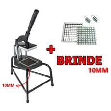 Picador Médio Com Tripé Reforçado Industrial Profissional d Legumes/Batata/Legumes/Frutas + 4 BRINDES (2 MOLA e F.10MM)