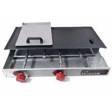 Chapa De Lanche Para Hamburger Semiprofissional A Gás 60x30 C/PRENSA