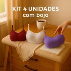 Kit Com 4 Tops Fitness Com Alcinha - Top COM BOJO Perfeito Para Academia - Direto da Fábrica - Envio Imediato - Cropped
