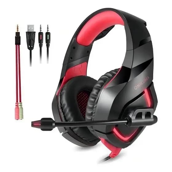 Fone Gamer Headset Plug P3 PC Xbox Xbox One Ps4 Led Qualidade