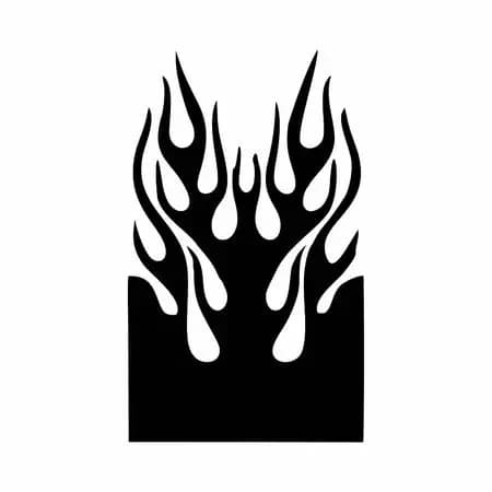 Adesivos De Motocicleta-SPAKBOR , tribal FIRE,Adesivo paralama