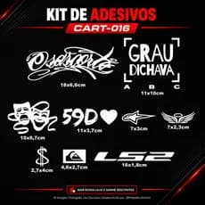 KIT 08 ADESIVOS, PARA QUADRO DE BIKE ORIGINAL LS2 ANJO ALPINISTAR OSASCORTE CIFRAO GRAU DICHAVA CHORA AGORA RI DEPOIS59D