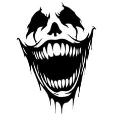 Adesivo Terror Smile Horror Premium Vinil